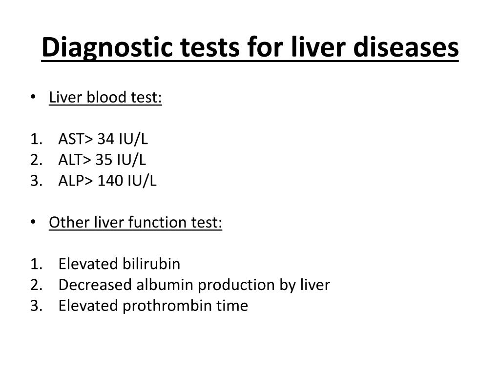 What Blood Work Indicates Liver Function