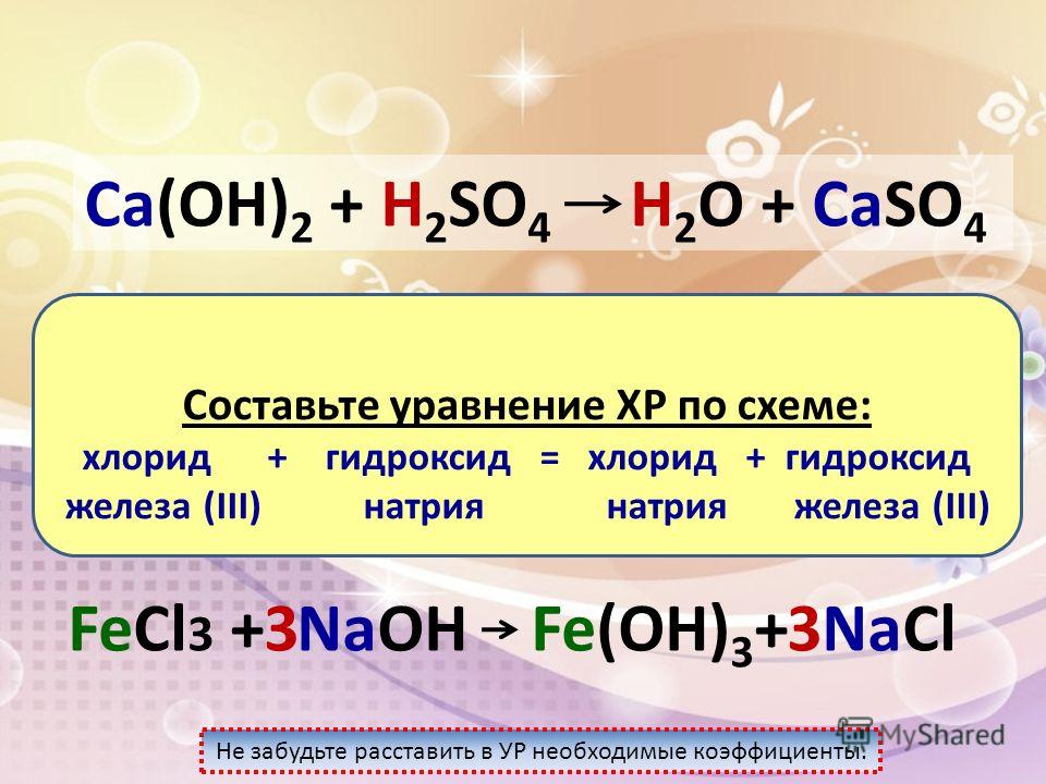 Оксид плюс гидроксид