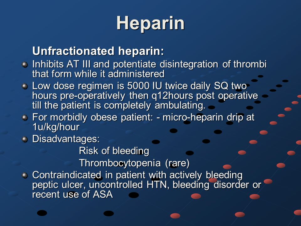 What is heparin for: Heparin Injection: MedlinePlus Drug Information