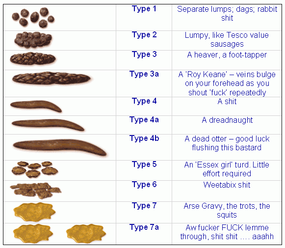 An Overview Of The Bristol Stool Chart Briston Stool Chart Stools Item Stool Chart Colours 