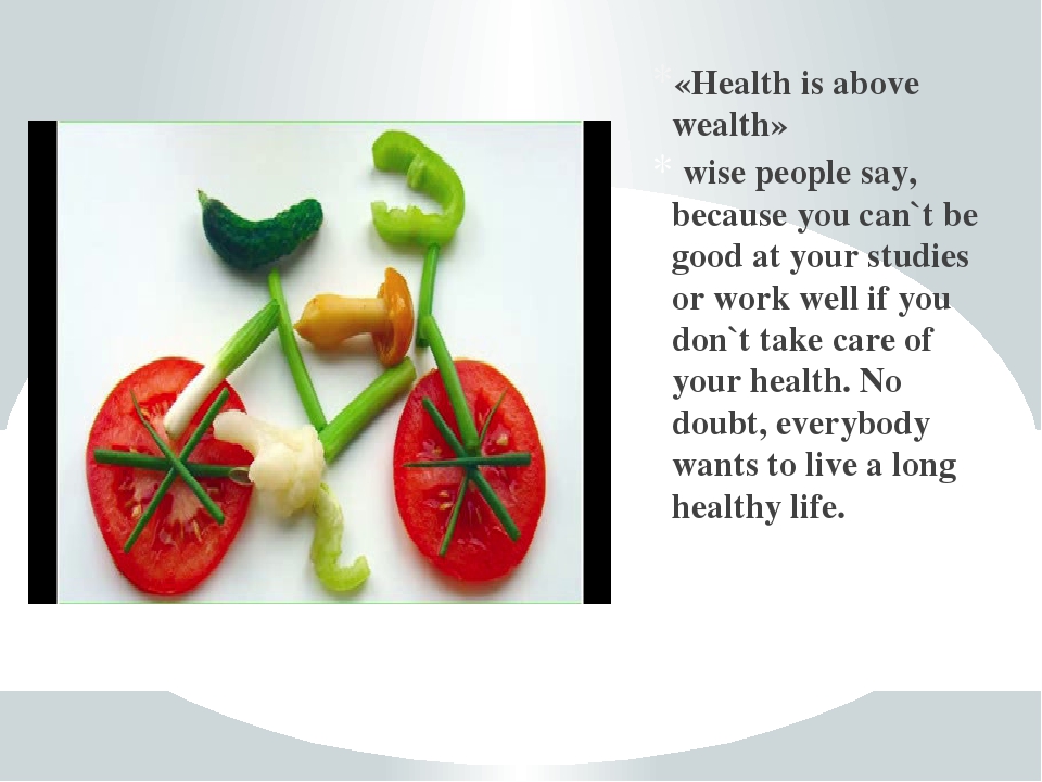 Do you want to be healthy