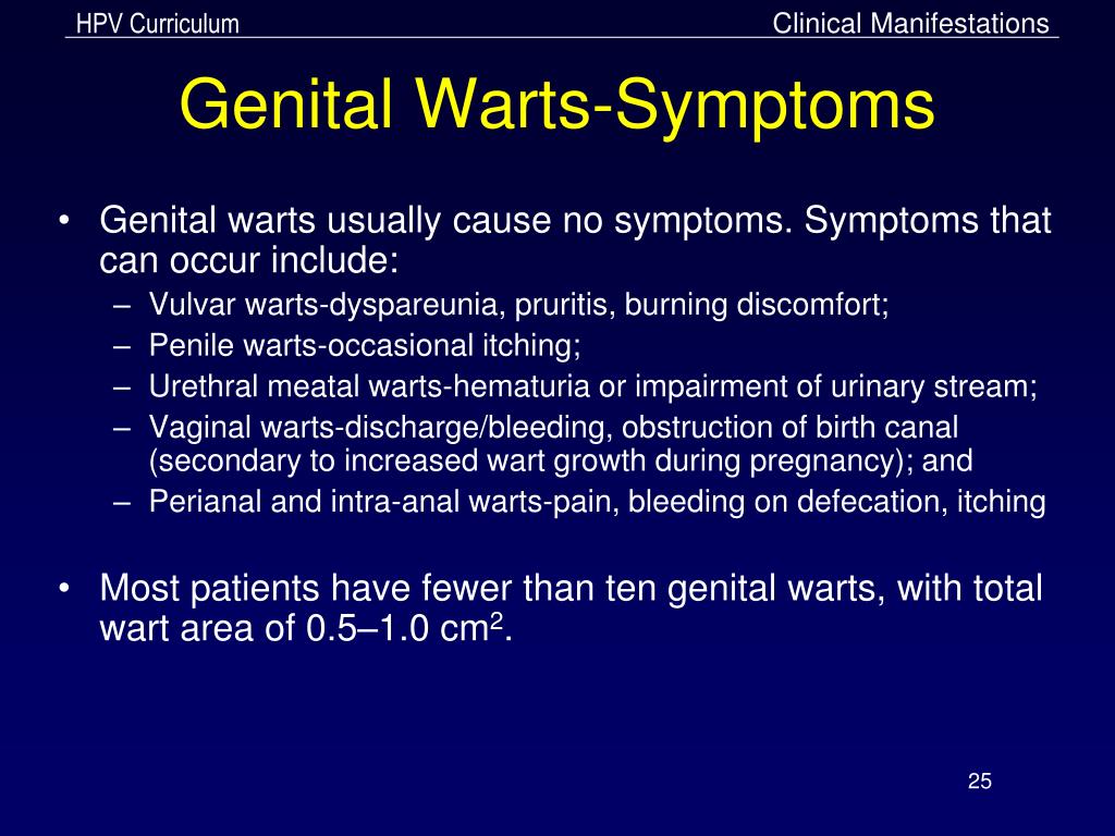 Warts on male genital area: Genital warts – Symptoms and causes