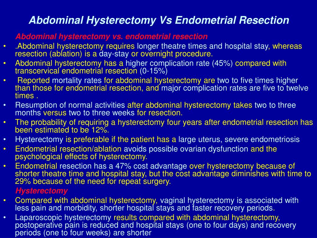 Prep For A Hysterectomy Abdominal Hysterectomy – Mayo Clinic